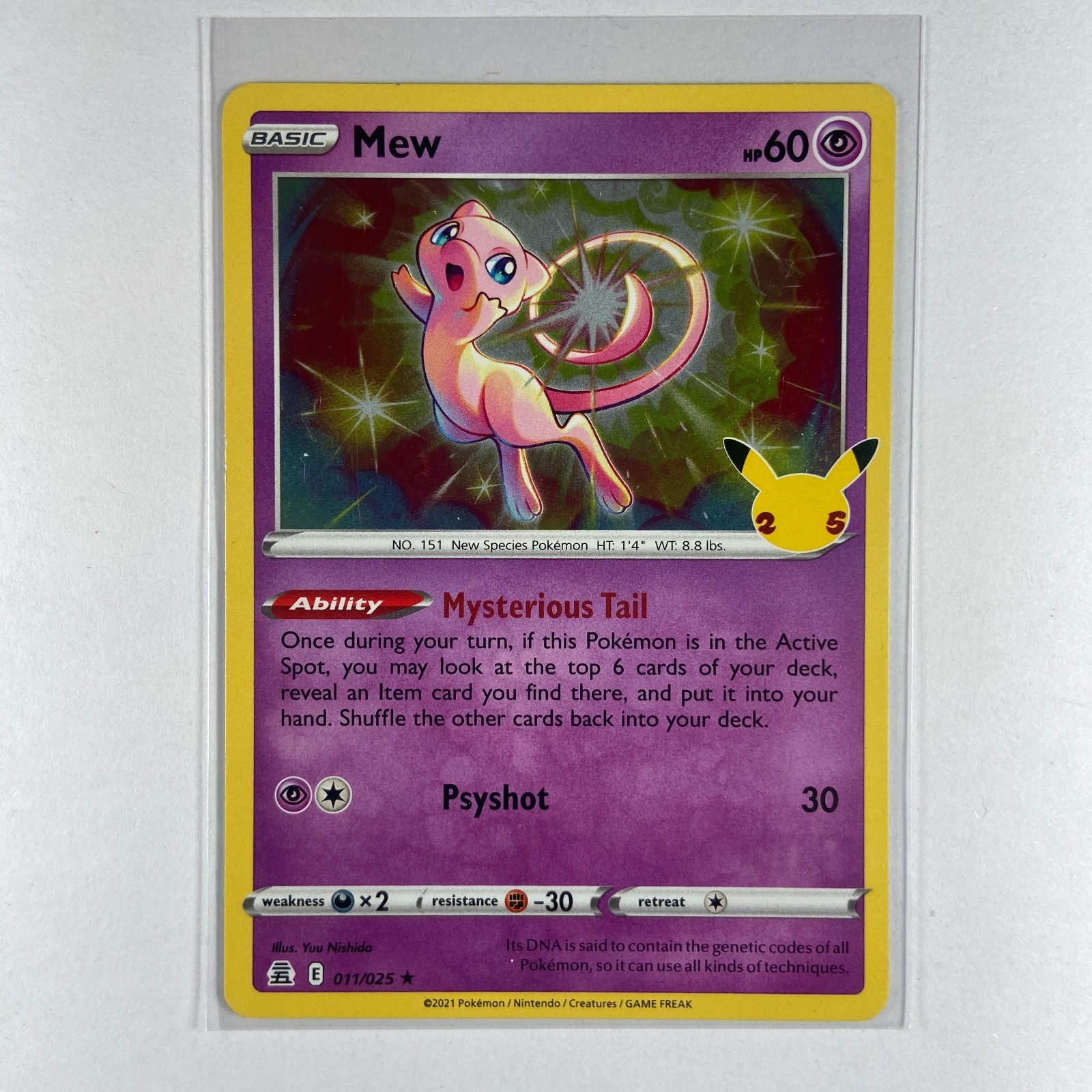 Mew 011/025 Celebrations Holo Pokemon Buy 2+ Save Up To 15%
