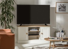 Winchester 2 Door TV Unit Cream Media Stand Storage Cabinet Living Room