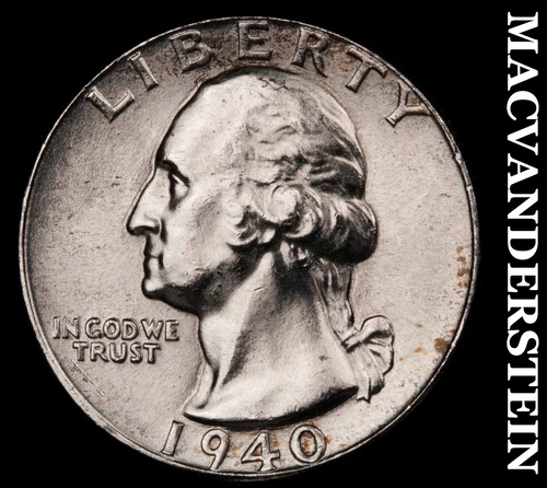 1940 Washington Quarter- Choice Gem Brilliant Uncirculated++++ Luster #G6718