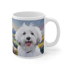 Coton Tulear Ceramic Mug 11oz: A Pawsitively Delightful Sip!
