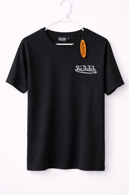 Von Dutch Black Logo T-Shirt Men s Large Graphic Tee Y2K Streetwear Designer L