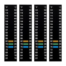 4pcs Aquarium Thermometer Strip, Adhesive Temperature as shown in the picture 