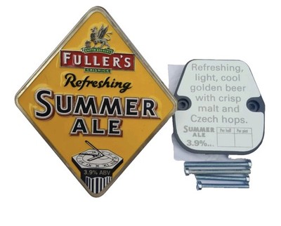 FULLER'S Refeshing Summer Ale Bitter Beer Pump-Badge neu und versiegelt 