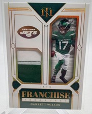 2023 National Treasures Garrett Wilson Franchise Treasures Holo Gold Patch #/10
