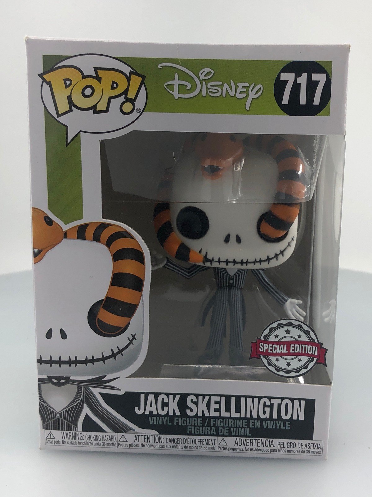 En Oferta Jack Skellington With Snake #717 Damaged Box See Pics