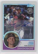 2018 Topps Silver Pack 1983 Design Chrome Update Series 34/99 Jake Lamb Auto 0o0