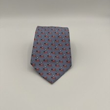 VINEYARD VINES Martha's Mens Silk Necktie Tie USA FLAG STARS Blue Patriotic USA