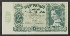 HUNGARY 2 PENGO 1940 ... P#108 ... UNC