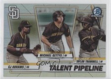 2020 Bowman Talent Pipeline Trios Chrome CJ Abrams Michael Gettys #TP-SDP 0q1p