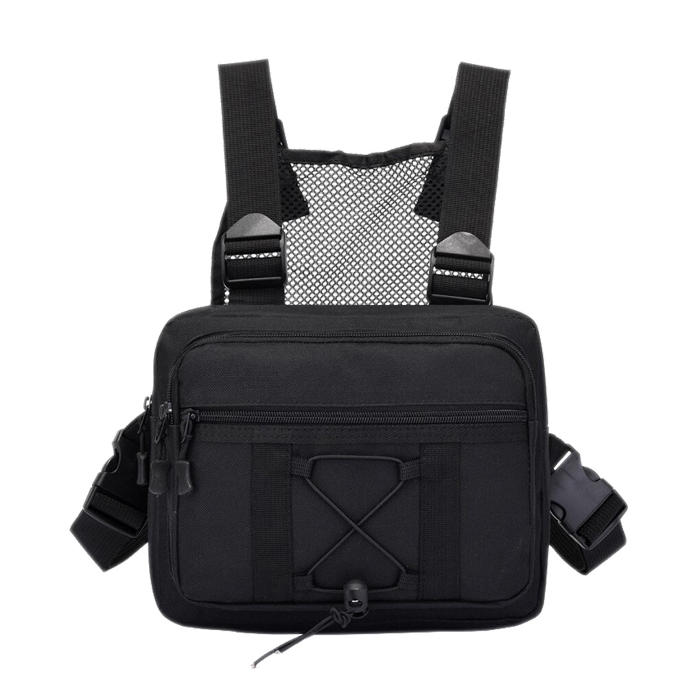 Men Casual Vest Bags Safe Oxford Male Chest Bag for Hiking Travel