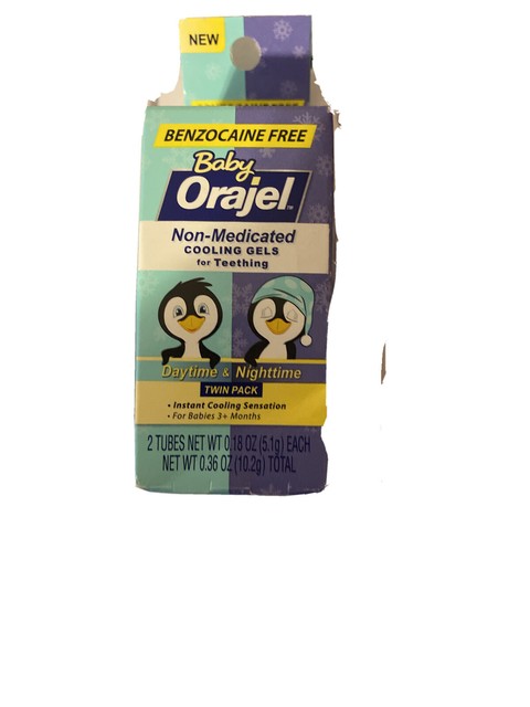 orajel baby daytime nighttime  medicated cooling gels  teething