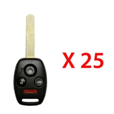 New Replacement for Honda Civic 4Dr Remote Head Key Fob 4B N5F-S0084A (25 Pack)
