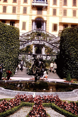 May 1958 Villa Carlotta Italy  Red Border Kodachrome Slide AL-A