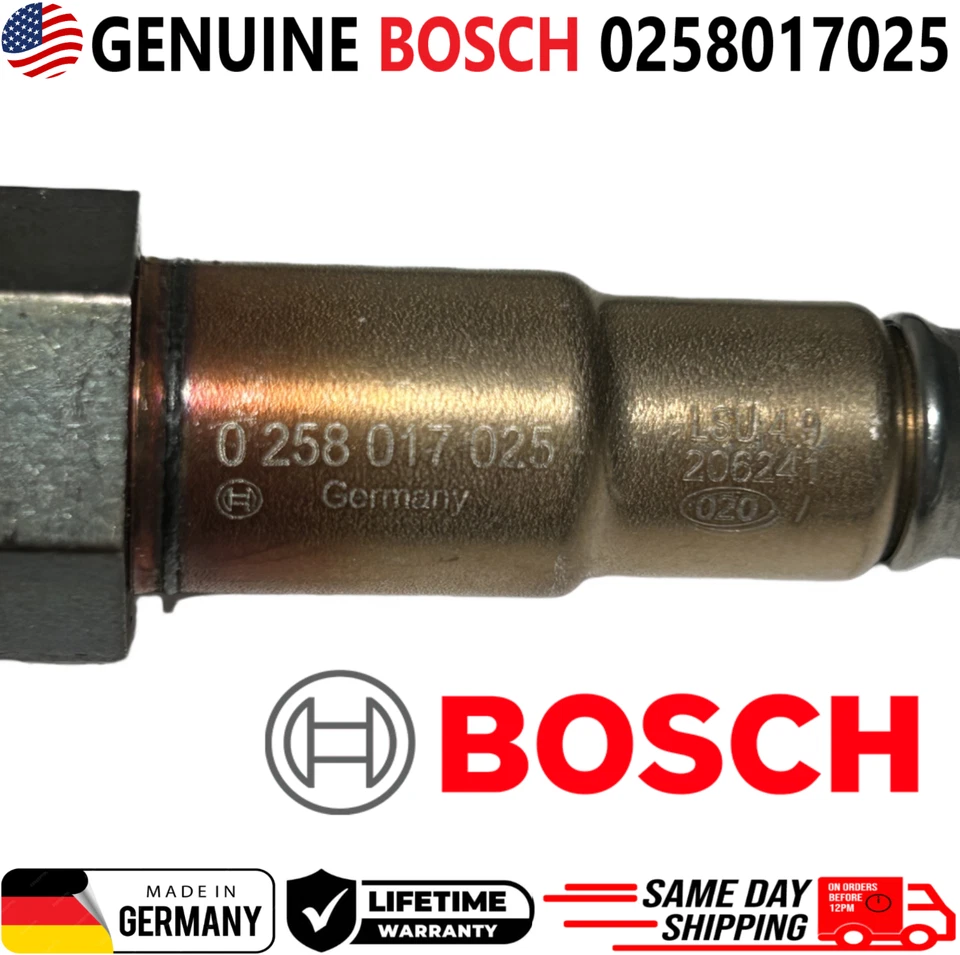 ПОДЛИННЫЙ датчик кислорода BOSCH для 2011-2015 Toyota Ford Honda Chevrolet 0258017025 - Изображение 3 из 4