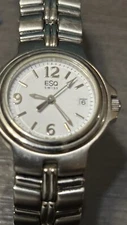 Womans Hampshire ESQ watch,S/S,Date,Quartz,IOB..RUNNING..NICE!!