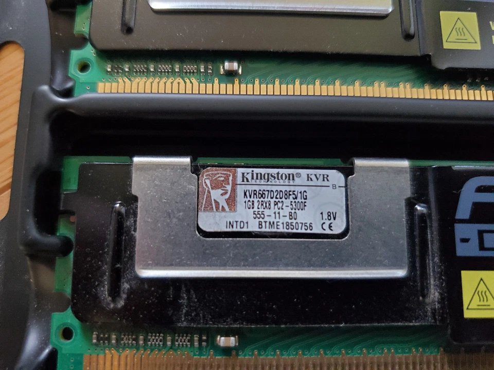 4GB (1GBx4) Kingston KVR667D2D8F5/1G ECC FB-Dimm DDR2 PC2-5300 ECC Server Memory - Image 3 of 3