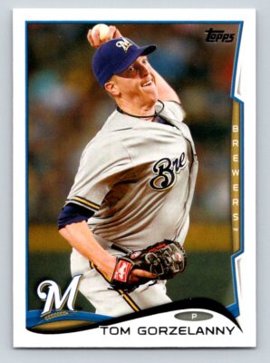 2014 Topps Update #US-302a Tom Gorzelanny Milwaukee Brewers