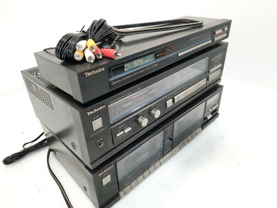 Technics ヴィンテージ・オーディオ・システム Technics System RS-D225W SH-Z500 ST-Z500 Amplifier Tuner Deck W