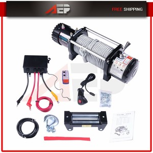 12000LB 12V Electric Recovery Winch Wireless Remote For ...