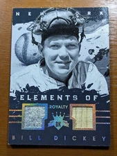 2016 Diamond Kings Elements Of Royalty holo silver 5/5 Bill dickey bat/jrsy HOF