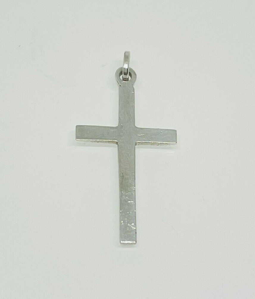 Gorgeous Solid Holy Cross Pendant 925 solid silve… - image 2