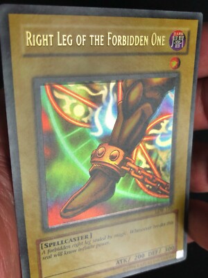 YUGIOH MISPRINT! FOIL SHIFT RIGHT LEG OF THE FORBIDDEN ONE LOB-120 ULTRA (NM)