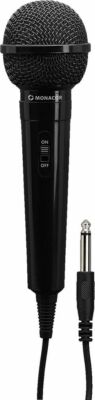 Profi Mikrofon Monacor DM-70/SW Mikro dynamisch Niere 6,3mm Klinke 3m Kabel  