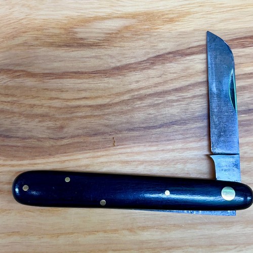 Vintage Schrade Cut Co Walden NY Single Blade Pocket Knife 4 Inch Carbon USA (4)