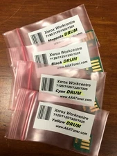 4 x DRUM Chip (IMAGING UNIT) for Xerox Workcentre 7120, 7125, 7220, 7225 Refill
