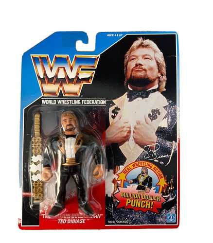 WWF Hasbro MOC Million Dollar Man Ted DiBiase Blac...