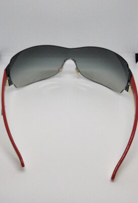 Prada SPR 54G Red/White, Smoke Lens Sunglasses, Case Retro  display picture 1