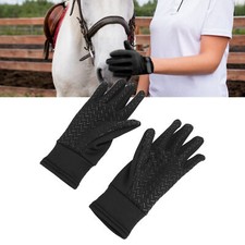 1 Pair Professional Horseback Riding Gloves Abrasion Resistant Silicone Palm