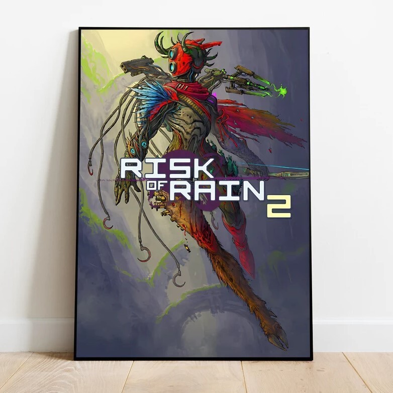 Risk of Rain Poster, Wall Art & Home Decor,  Video Game Poster Gift