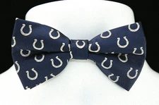 Indianapolis Colts Men's Bow Tie Adjustable NFL Licensed Football Blue Bowtie 