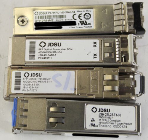 Menge 4 JDSU verschiedene Modelle SFP Transceiver Module - Bild 1 von 5