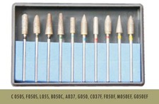 Bomaoer Dental Lab HP Burs Fully-Sintered diamond KITs ZD 104 universal 10PCS