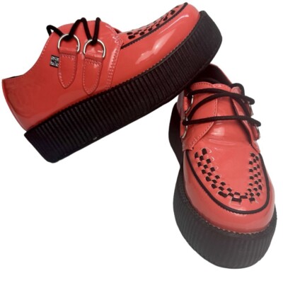 TUK Viva Mondo Hi Pink Black Unisex Leather Platform  display picture 2