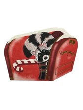 Paper Source 10 Pack Raccoon Mail Christmas Cards w/ Envelopes Size A7 NEW