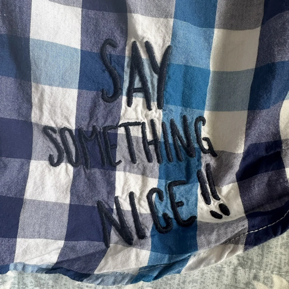 Camisa a cuadros DESIGUAL “Say Something Nice” para niños talla 9-10 Foto 2 de 4