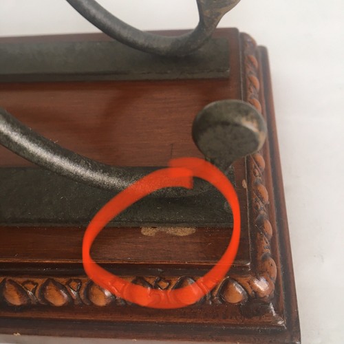 Howard Miller Adelaide Westminster Chime Quartz Mantle Clock Wrought Iron & Wood - Picture 6 of 7