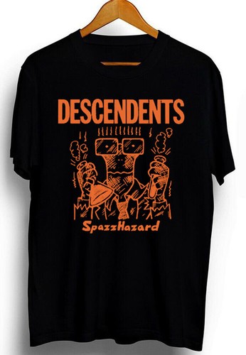 T-shirt Descendents Punk Rock band, regalo per fan, camicia nera cotone - Foto 1 di 3
