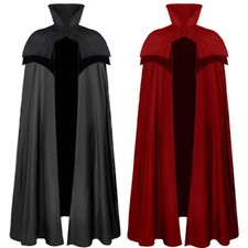 Medieval Punk Party Jacquard Cloak Cape Outfits Costume Cosplay Halloween