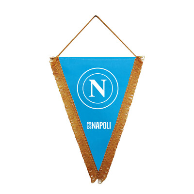 Gagliardetto SSC NAPOLI 20X28 CM. Official Product Azzurro Calcio Napoli