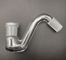 18mm F-M 45 Degree Angle Drop Down Glass Ground Joint Attachment Adapter