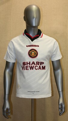 VINTAGE MANCHESTER UNITED 1996-1997 XL Hommes Third Football Chemise Umbro Idéal EUR 238,54 - FR