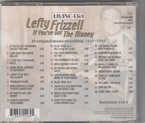 Lefty Frizzell – If You've Got The Money CD - Picture 2 of 2