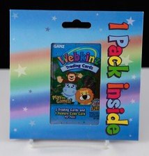 New Ganz Webkinz Trading Card Pack - 5 cards and 1 code