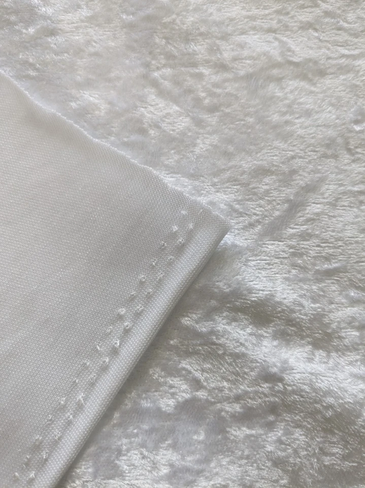 1 jarda branca - tecido de veludo esmagado 60" largura largura elástica largura sábio - Imagem 3 de 3