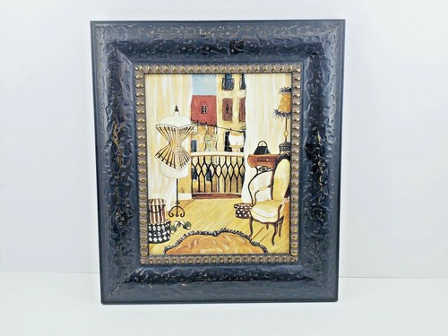 Framed Art Print French Boudoir By Krista Sewell Picture Signed - Picture 8 of 9