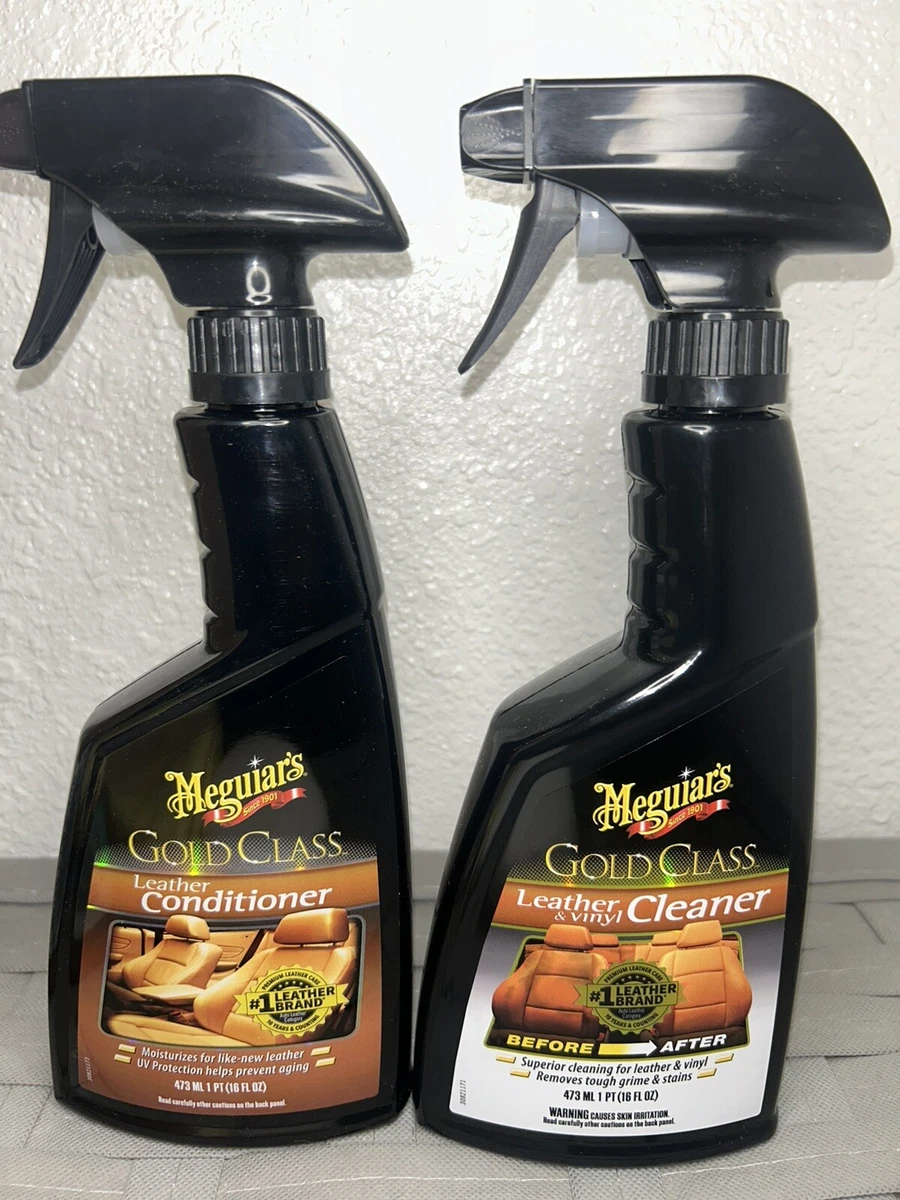 Meguiars Car Leather Care Kit Vinyl Interior Seats Cleaner
